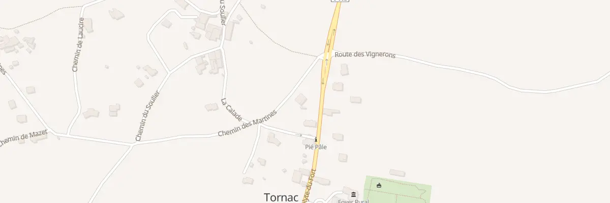 Plan du 67 Che des Martines à Tornac
