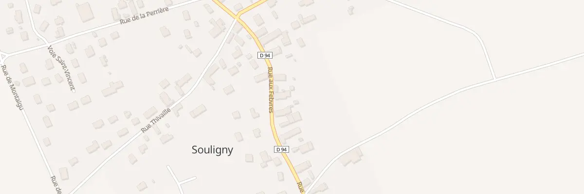 Plan du 646 Rue aux Febvres à Souligny