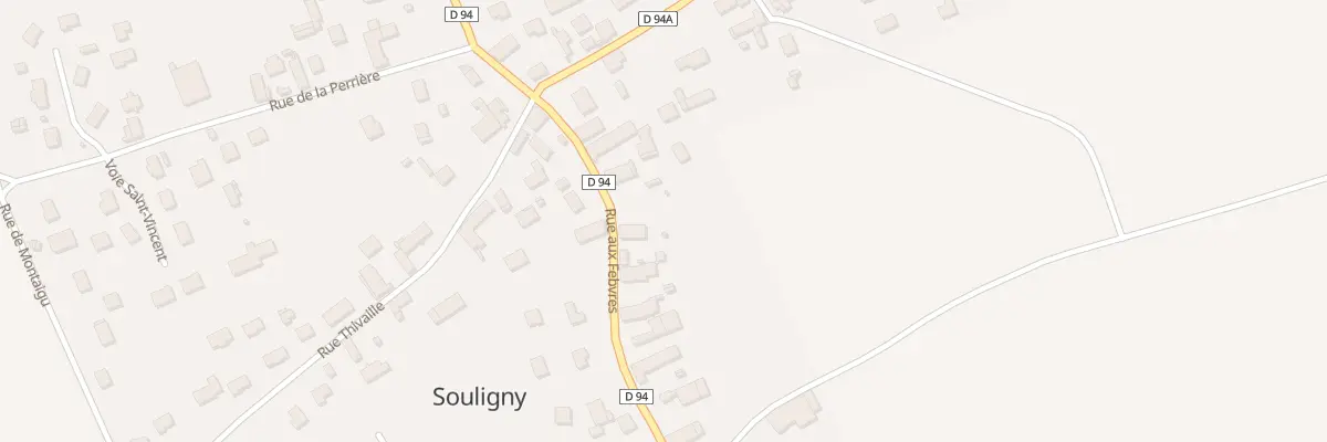 Plan du 676 Rue aux Febvres à Souligny