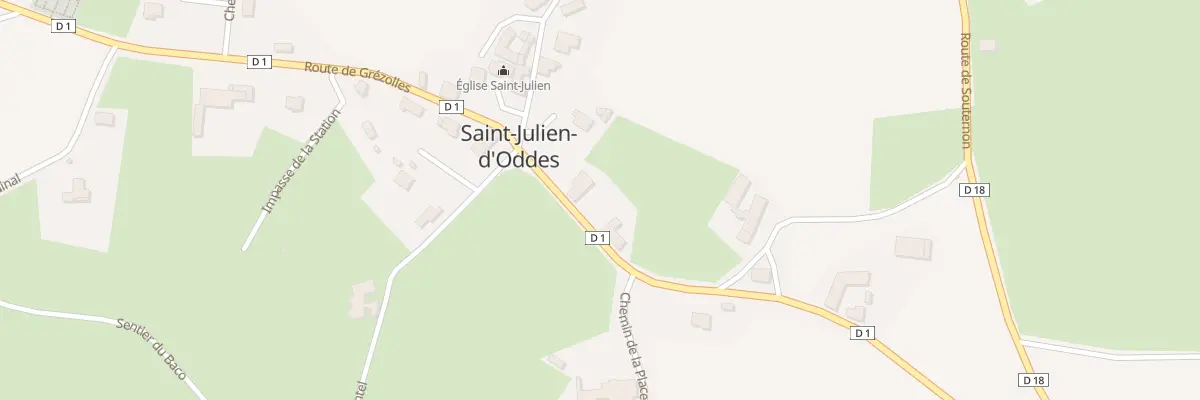Plan du 1090 Rte de Grézolles à Saint-Julien-d’Oddes
