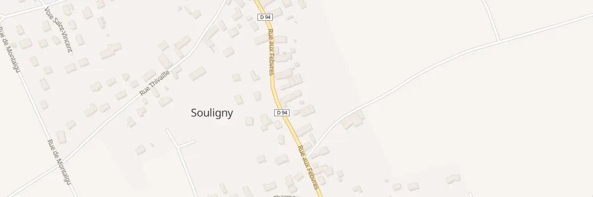 Plan du 570 Rue aux Febvres à Souligny