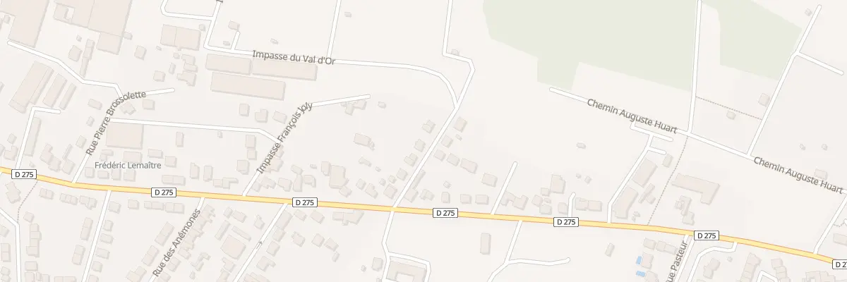 Plan du 7 Imp du Val d’Or à Tinqueux