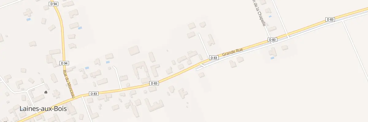 Plan du 5 Gr Grande Rue à Laines-aux-Bois