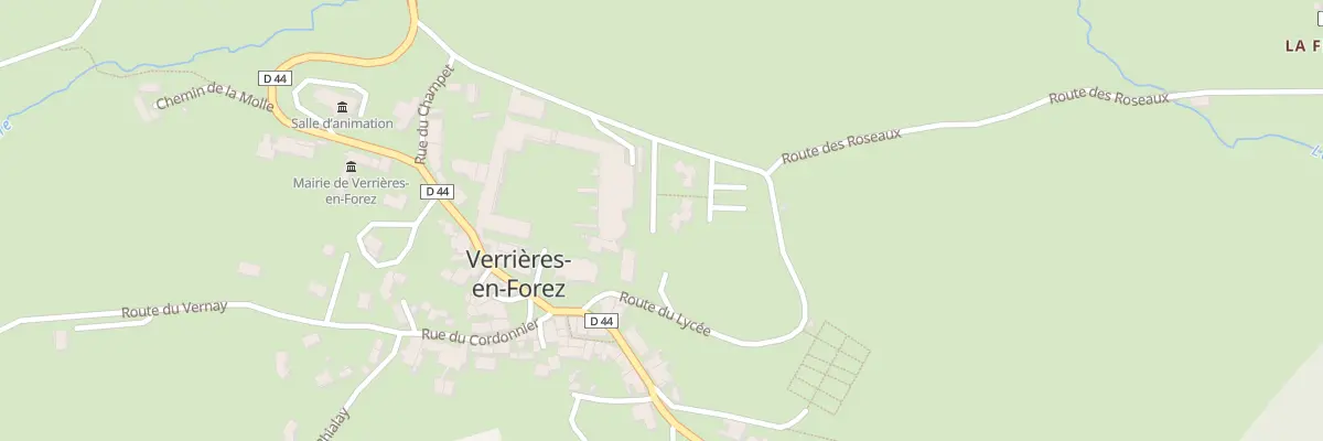 Plan du 240 Rte du Lycée à Verrières-en-Forez