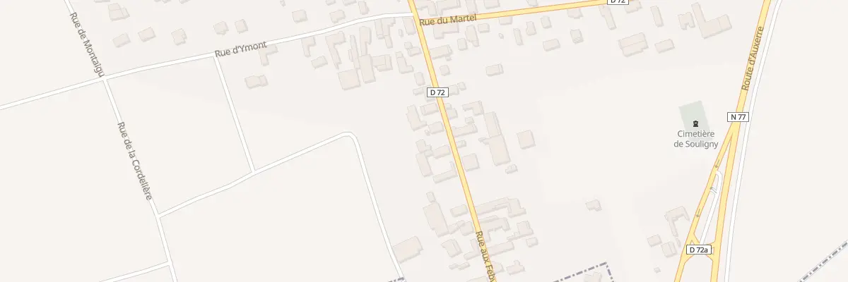 Plan du 183 Rue aux Febvres à Souligny