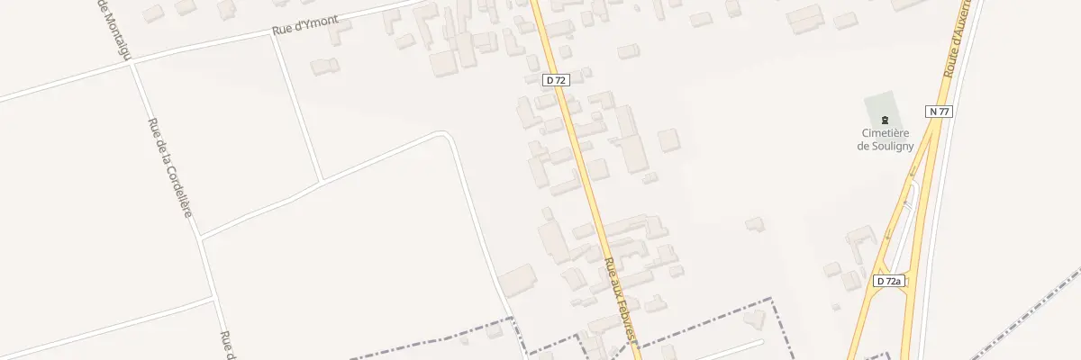 Plan du 157 Rue aux Febvres à Souligny