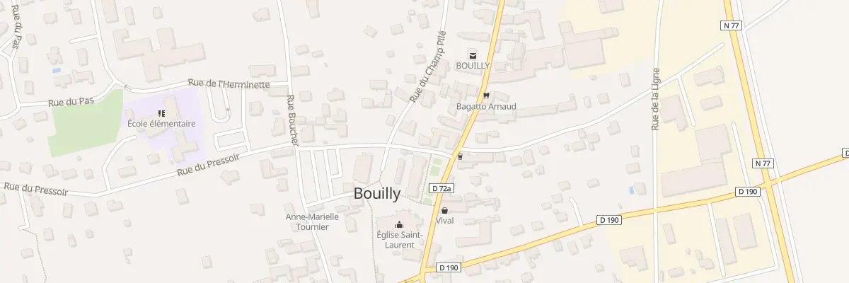 Plan du 1 Rue des Combattants d’Afn à Bouilly