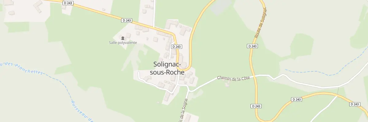 Plan du 5013 La Sogne à Solignac-sous-Roche