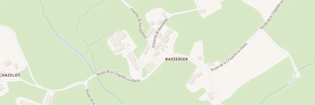 Plan du 16 Imp de Bassenier à Uxeau