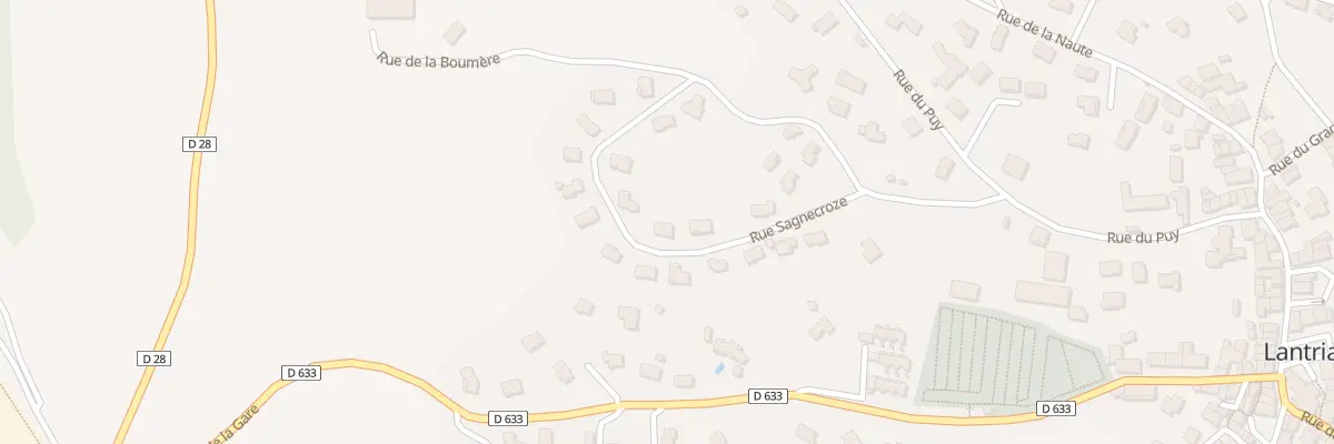 Plan du 12 Lot Sagnecroze à Lantriac