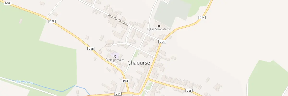 Plan du 2 Rue du Puits à Chaourse