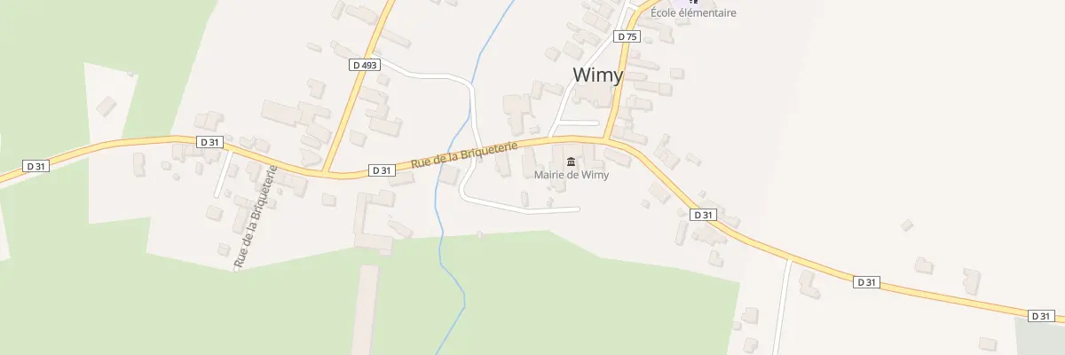 Plan du 1 Rue de la Briqueterie à Wimy