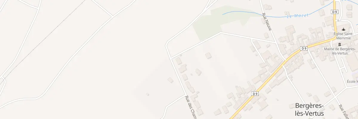 Plan du 28 Rue des Champenois à Bergères-lès-Vertus
