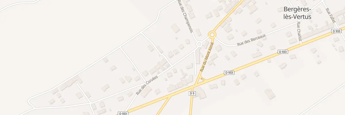 Plan du 8 Rue des Corvees à Bergères-lès-Vertus