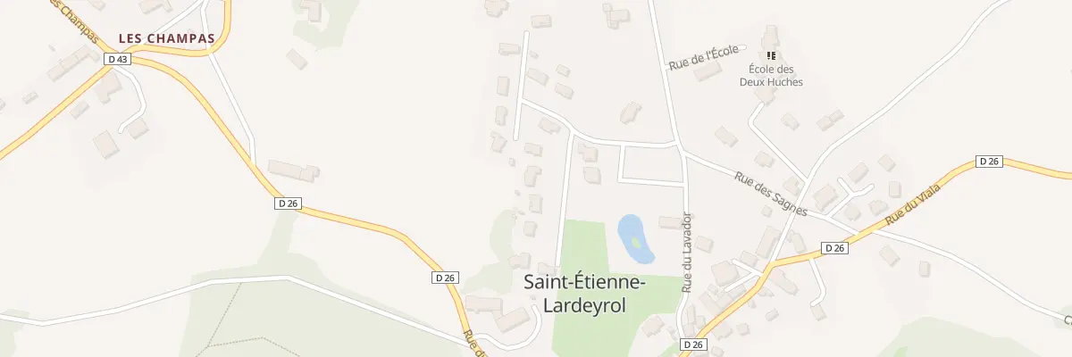 Plan du 4 Rue du Pré de la Cour à Saint-Étienne-Lardeyrol