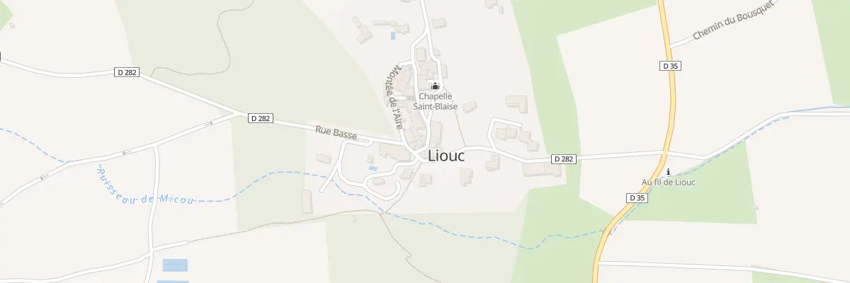 Plan du 5173 Le Village à Liouc