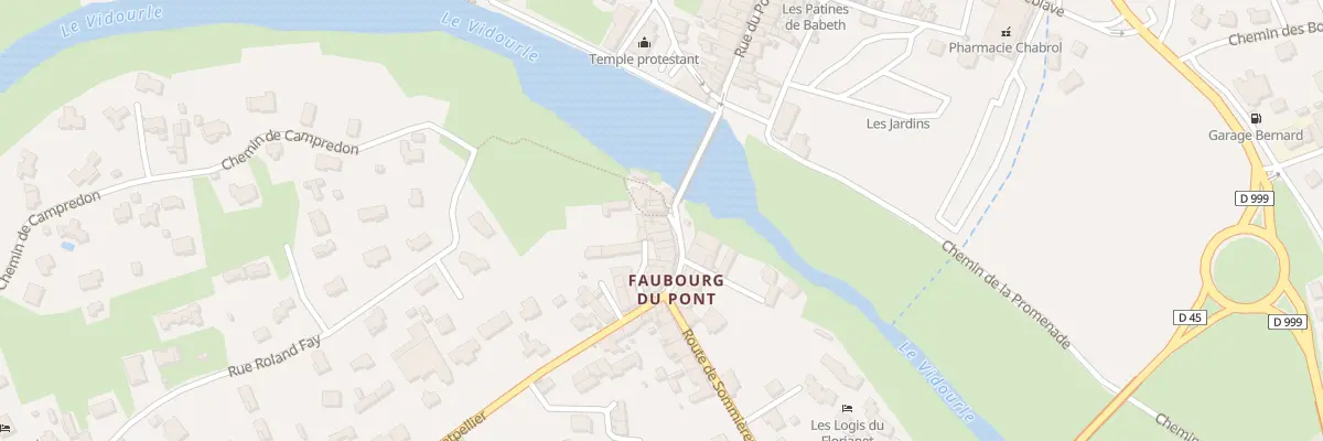 Plan du 1 Tra des Canards à Quissac