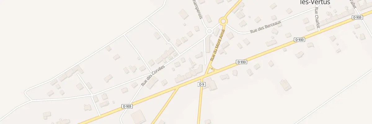 Plan du 1B Rue des Corvees à Bergères-lès-Vertus