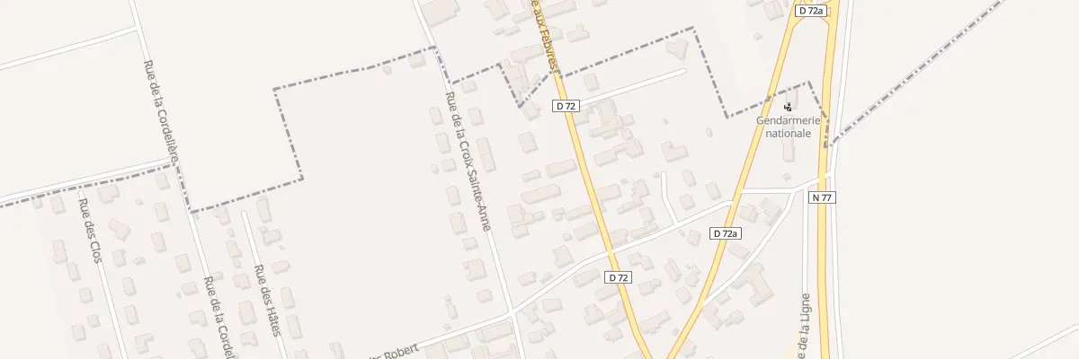 Plan du 11 Rue de Souligny à Bouilly