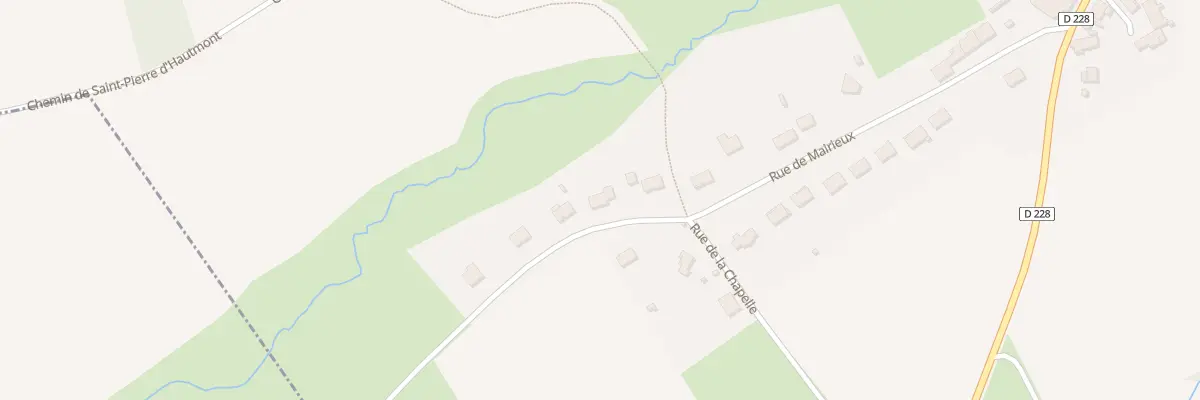 Plan du 30 Rue de Mairieux à Bersillies