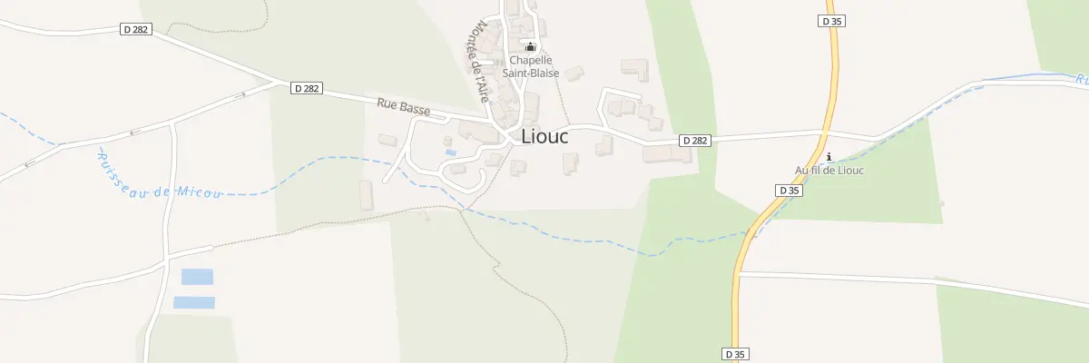 Plan du 133 Rue Basse à Liouc