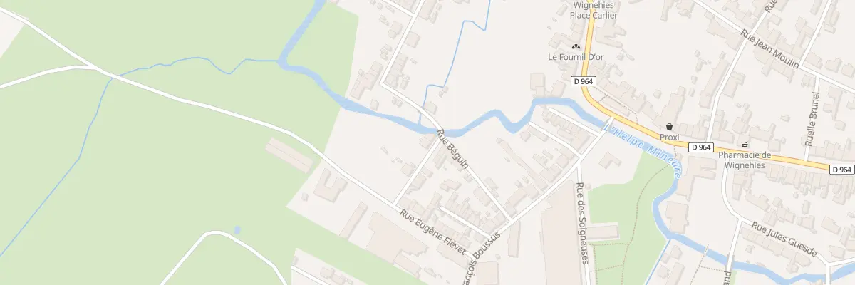 Plan du 22 Rue Eugène Fievet à Wignehies