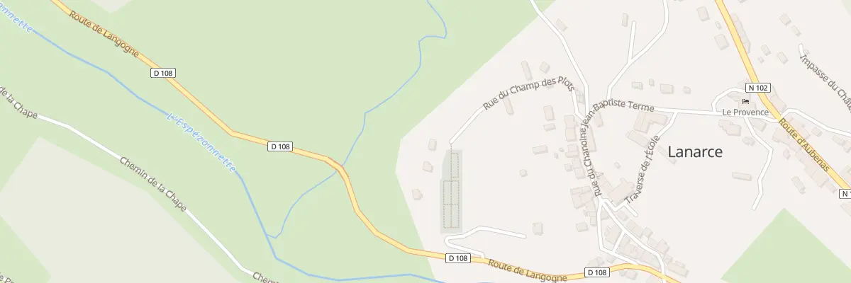 Plan du 5247 Le Village à Lanarce