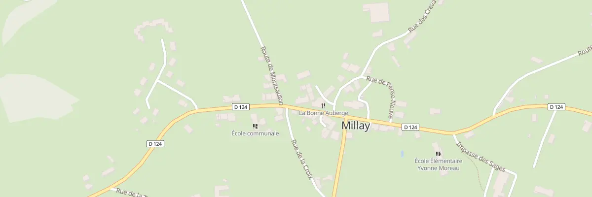 Plan du 35 Le Bourg à Millay
