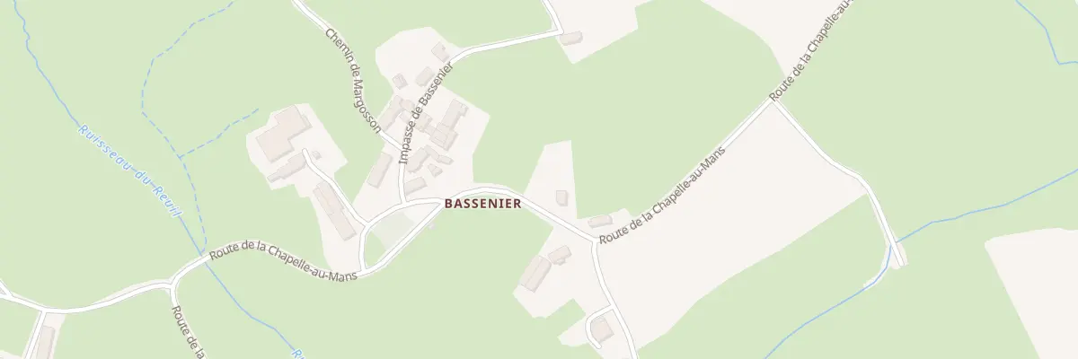 Plan du 890 Rte de La-Chapelle-au-Mans à Uxeau