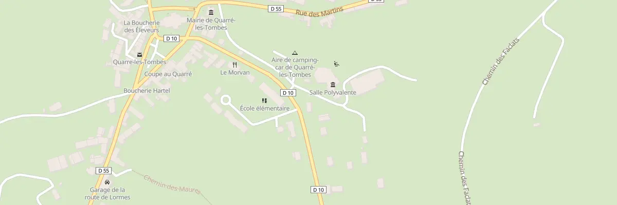 Plan du 1 Rue des Écoles à Quarré-les-Tombes