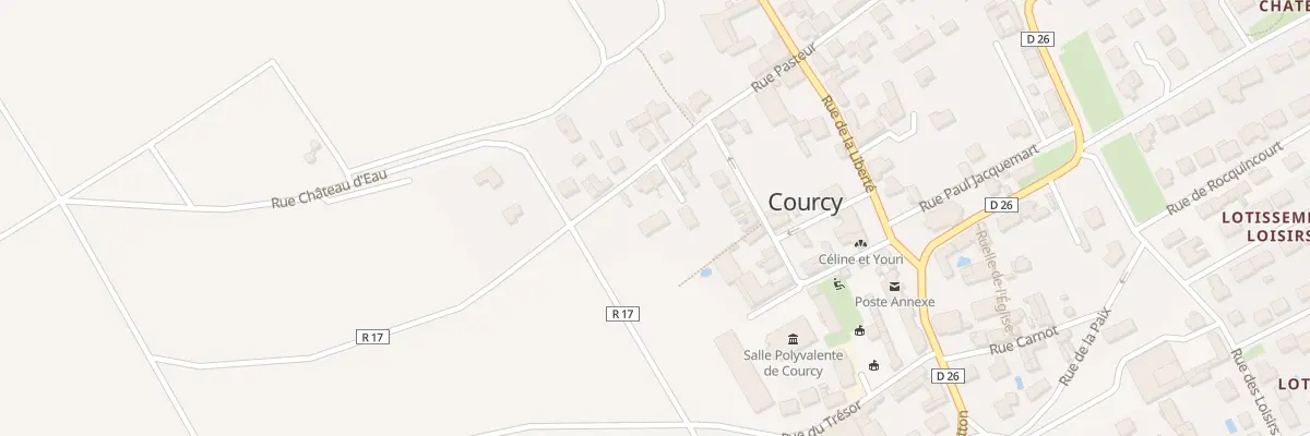 Plan du 2 Rue Pasteur à Courcy
