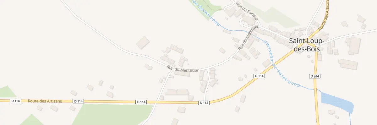 Plan du 6 Rue du Menuisier à Saint-Loup-des-Bois