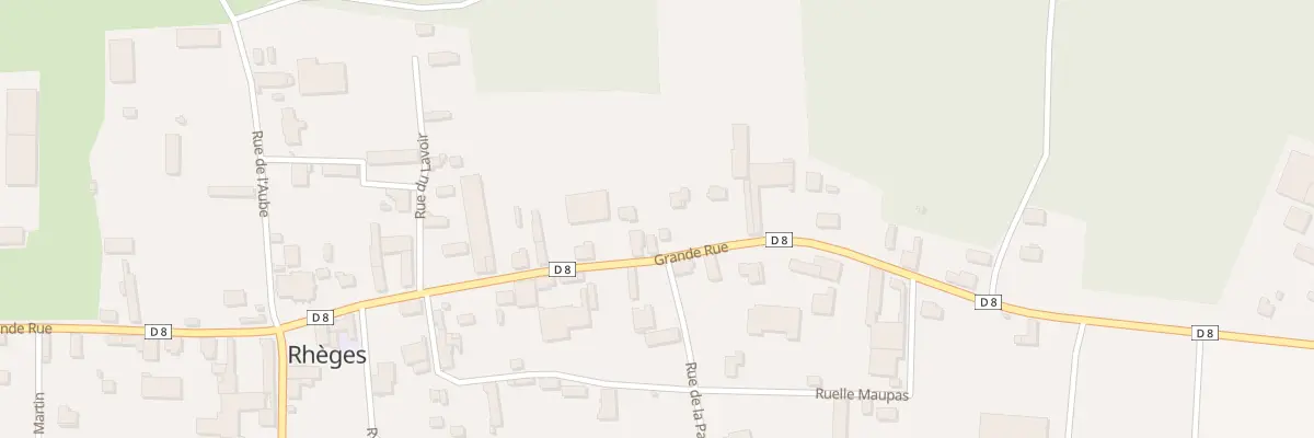 Plan du 43 Rue Grande Rue à Rhèges