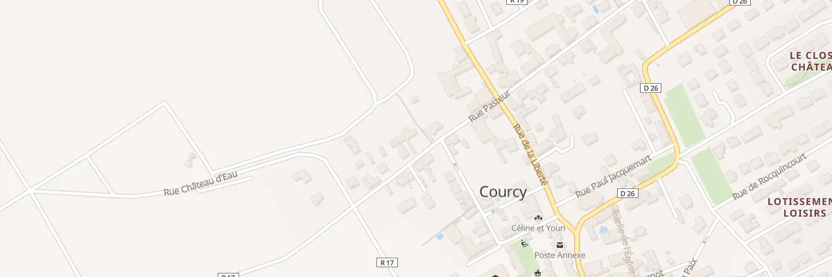Plan du 9 Rue Pasteur à Courcy