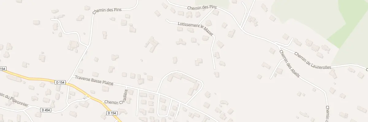 Plan du 9000 Le Mazet à Branoux-les-Taillades