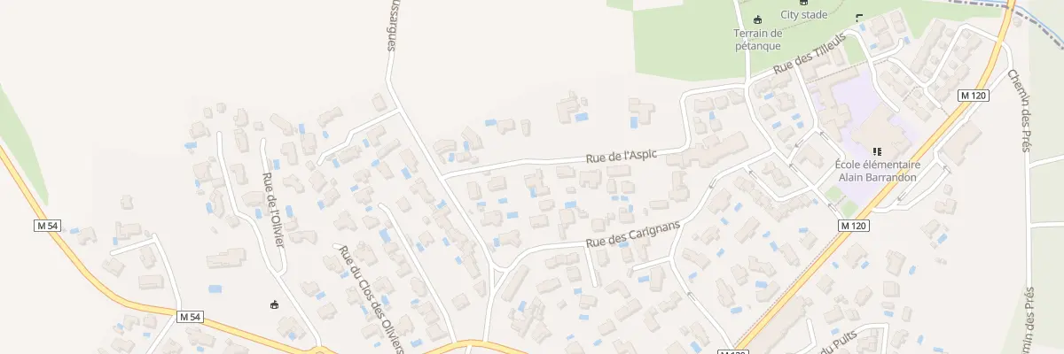 Plan du 8 Rue de l’Aspic à Sussargues