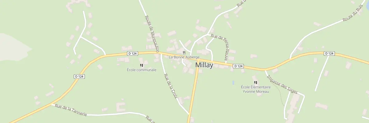 Plan du 285 Av des Tilleuls à Millay