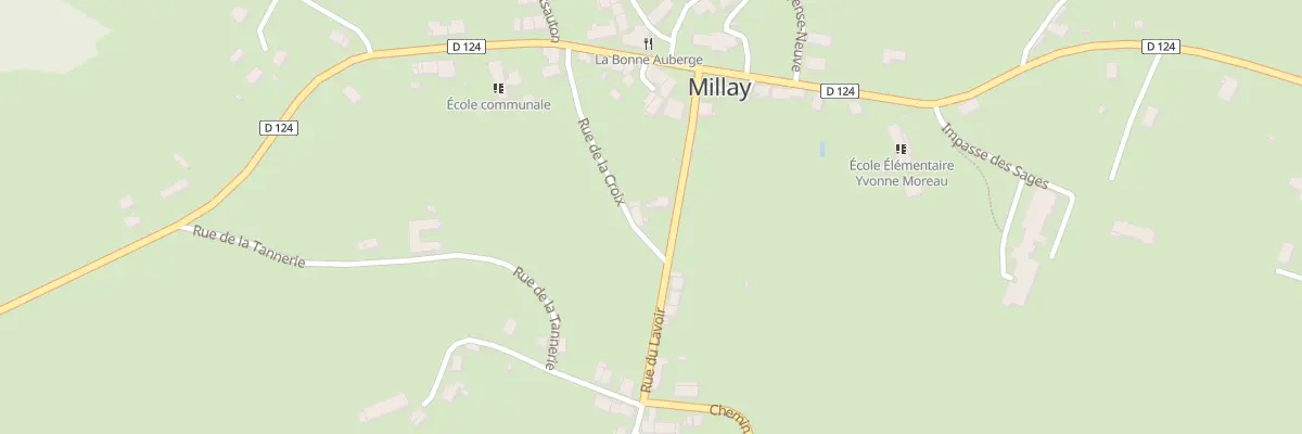 Plan du 101 Le Bourg à Millay