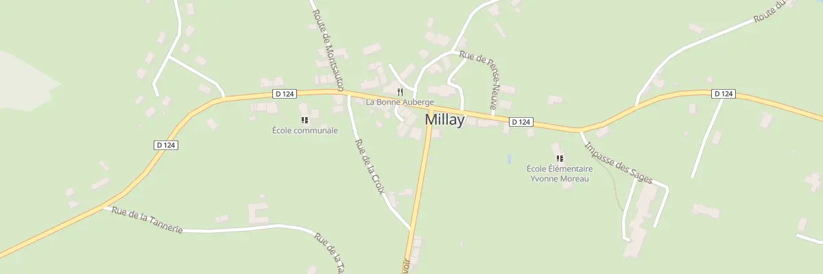 Plan du 50 Rue du Lavoir à Millay