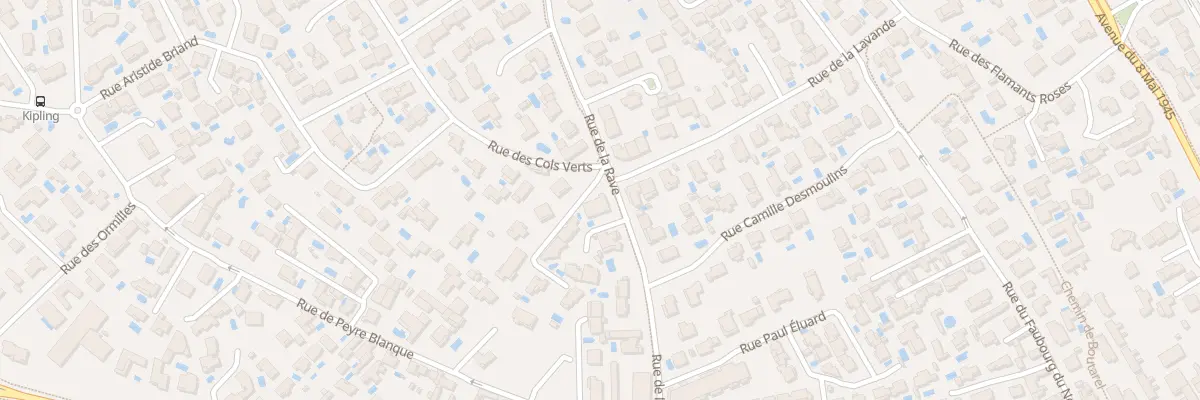 Plan du 205 Rue de la Rave à Mauguio