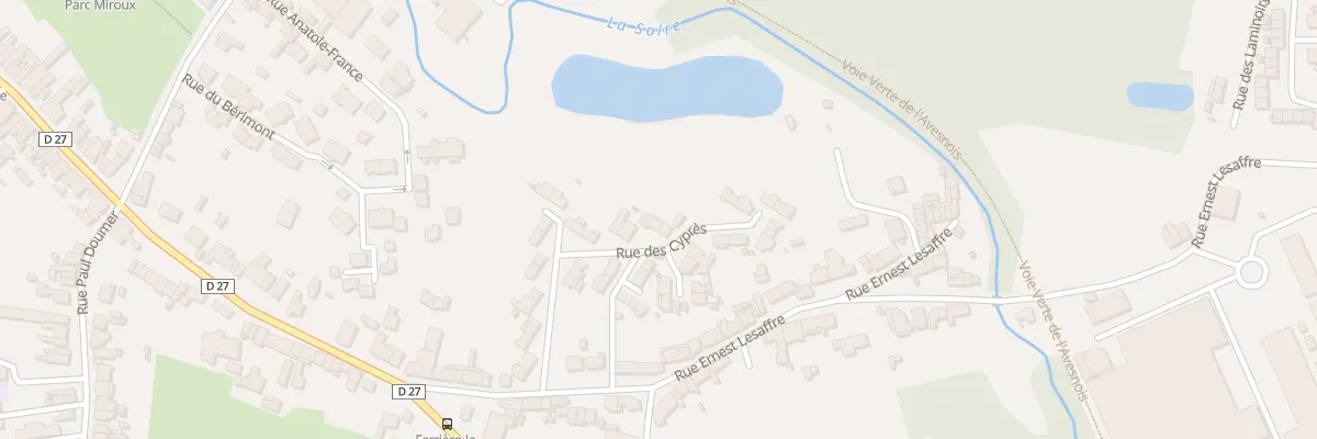 Plan du 33 Rue des Cypres à Ferrière-la-Grande