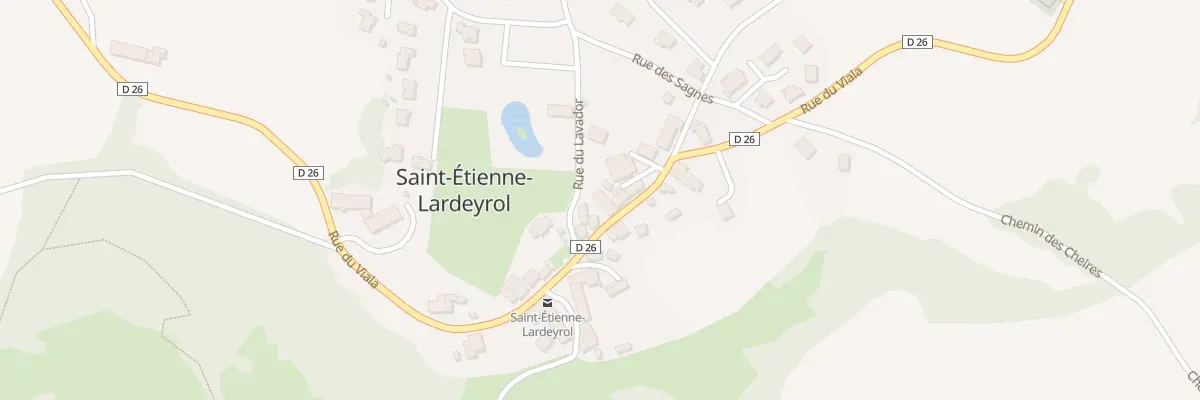 Plan du 25 Rue du Viala à Saint-Étienne-Lardeyrol