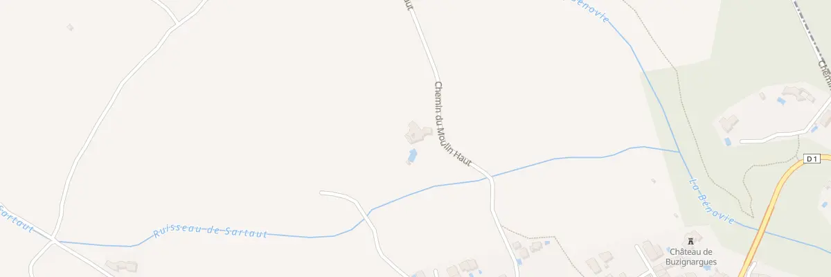 Plan du 289 Che du Moulin Ht à Buzignargues