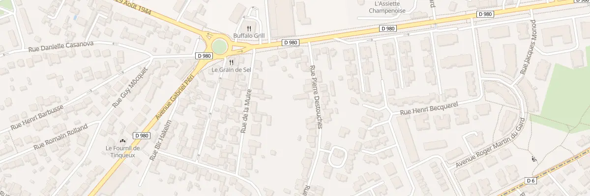 Plan du 6 Rue Pierre Destouches à Tinqueux