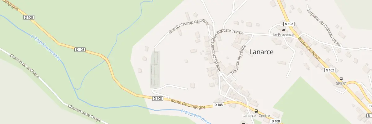 Plan du 5102 Le Village à Lanarce