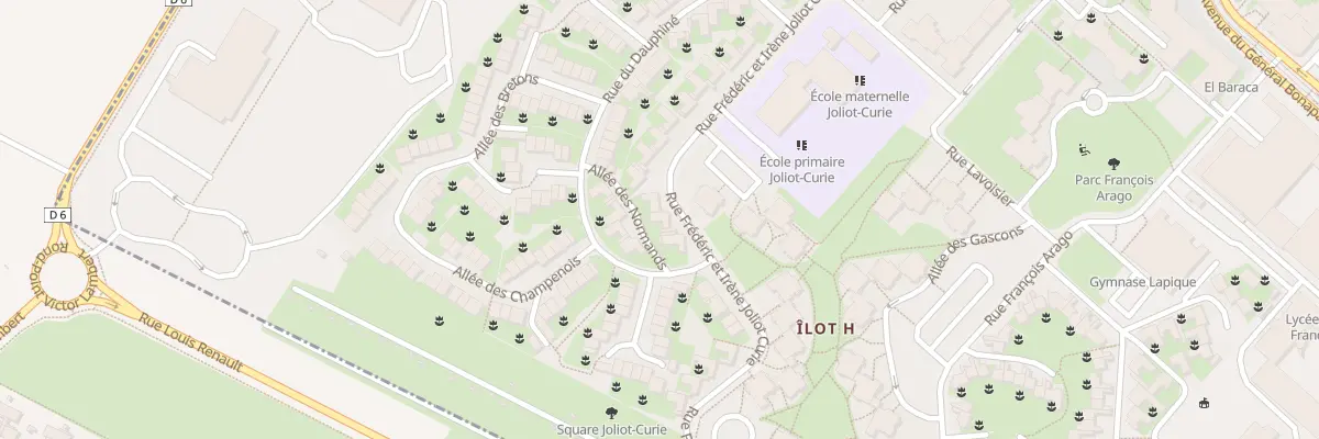 Plan du 30 Rue Joliot-Curie à Reims