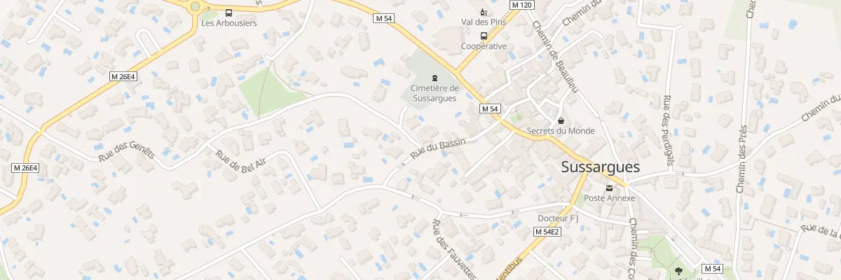 Plan du 20 Rue du Bassin à Sussargues