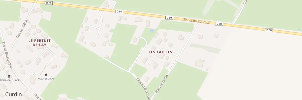 Plan du 5154 Les Tailles à Curdin