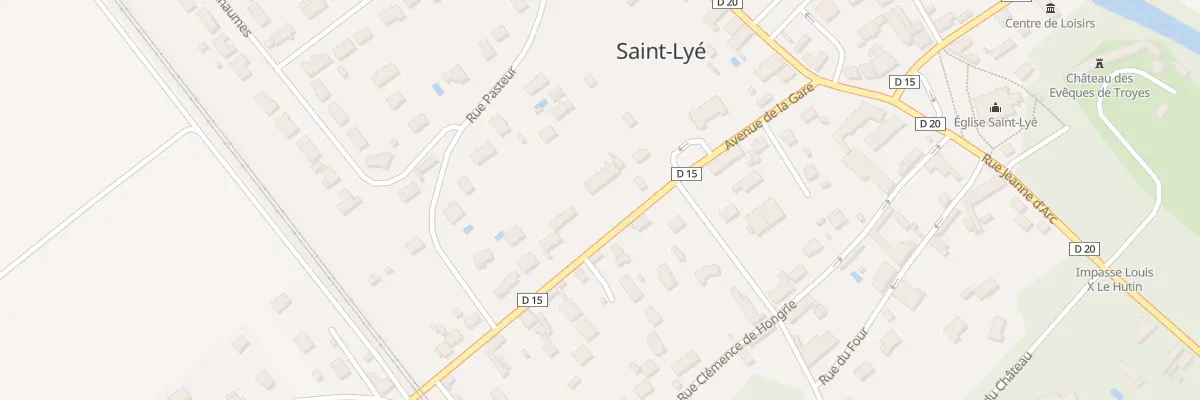Plan du 8 Av de la Gare à Saint-Lyé
