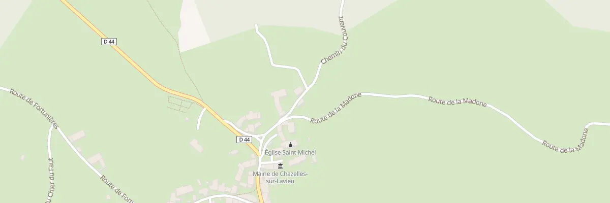 Plan du 34 Che du Couvent à Chazelles-sur-Lavieu